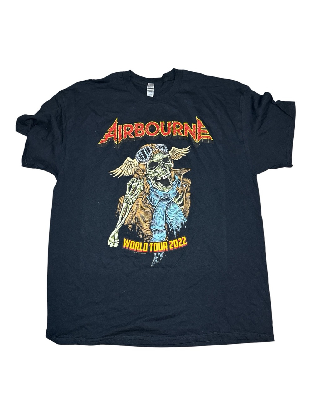 AIRBOURNE World Tour 2022 Flag Tour Europe Summer Tee XL